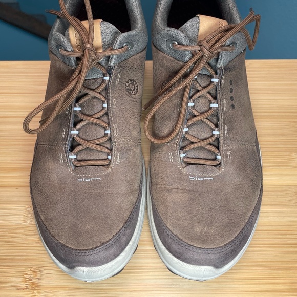 Ecco Biom Hybrid 3 Gore-Tex Yak Leather Men’s 43 WIDE Spikeless Golf Shoes Brown - Picture 6 of 14